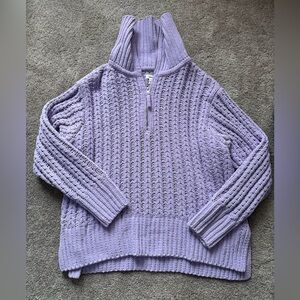Aerie Lilac Cowl Neck Women's Sweater